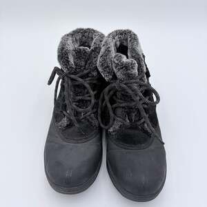 Baretraps Augustina Black Faux Fur Lined Winter Boots Women's Size 9.5M
